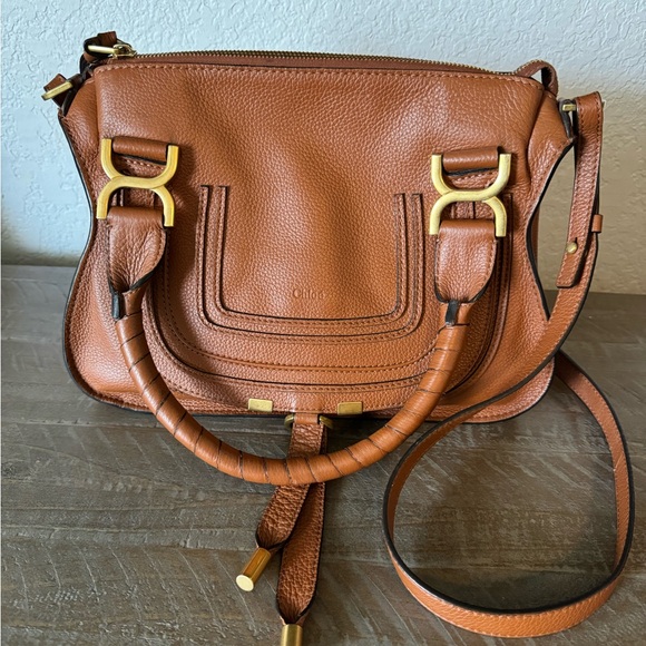 Chloe Marcie Small Double Carry Satchel Bag - Picture 9 of 9